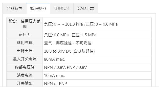 Mindman壓力傳感器MP10系列